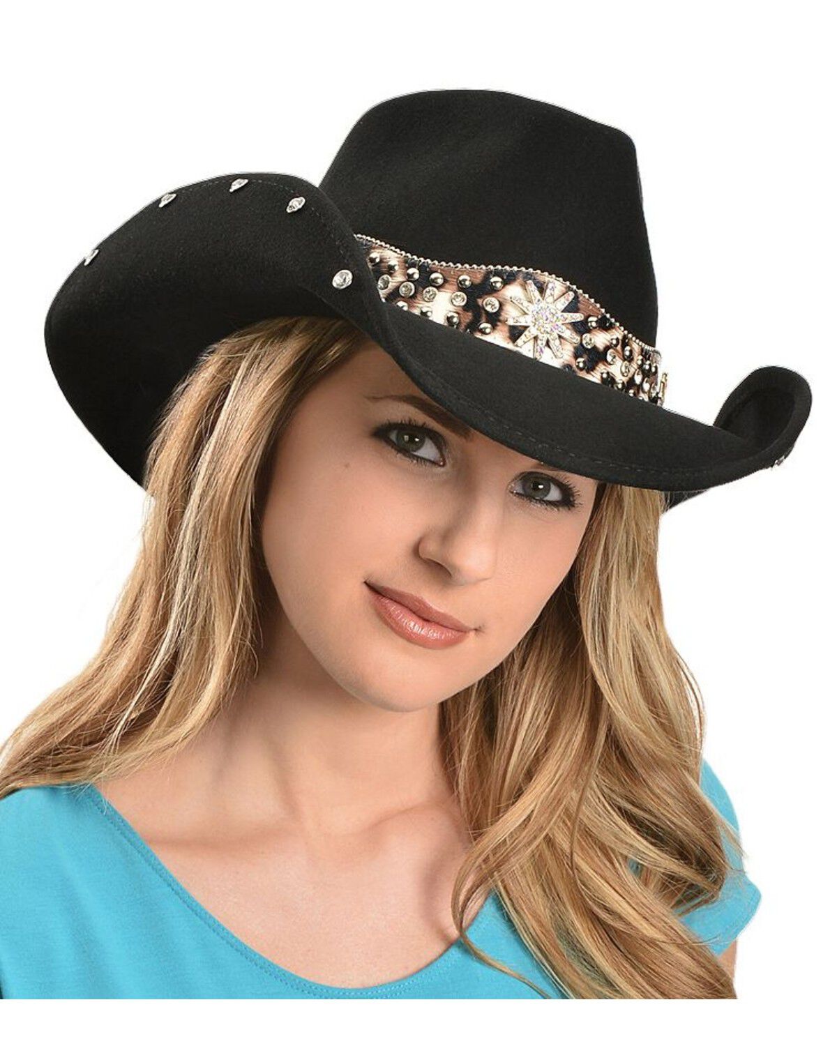 Image #1 - Bullhide Euphoria Wool Cowgirl Hat, Black, hi-res
