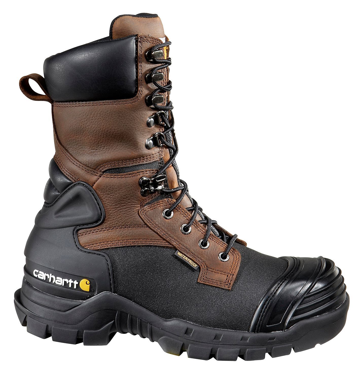 Carhartt 10" Waterproof Insulated Pac Boots - Composite Toe, Black, hi-res