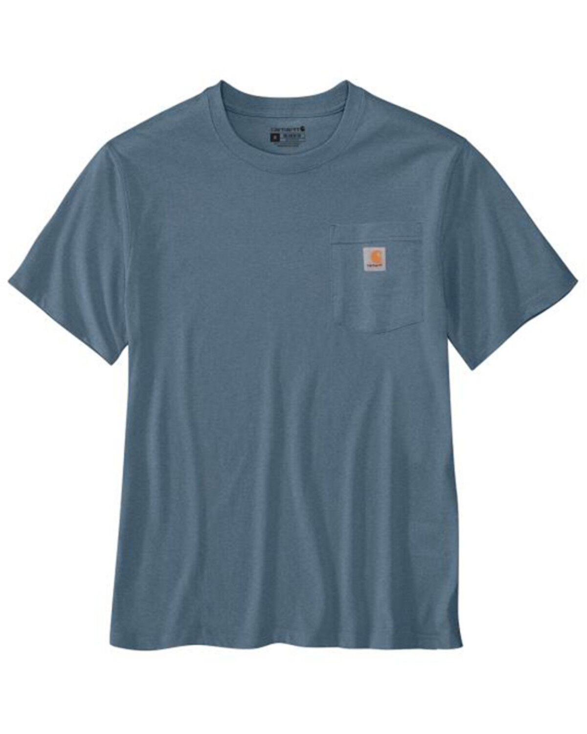 Image #2 - Carhartt Men's Relaxed Fit Lightweight Short Sleeve Graphic Pocket T-Shirt, Heather Blue, hi-res