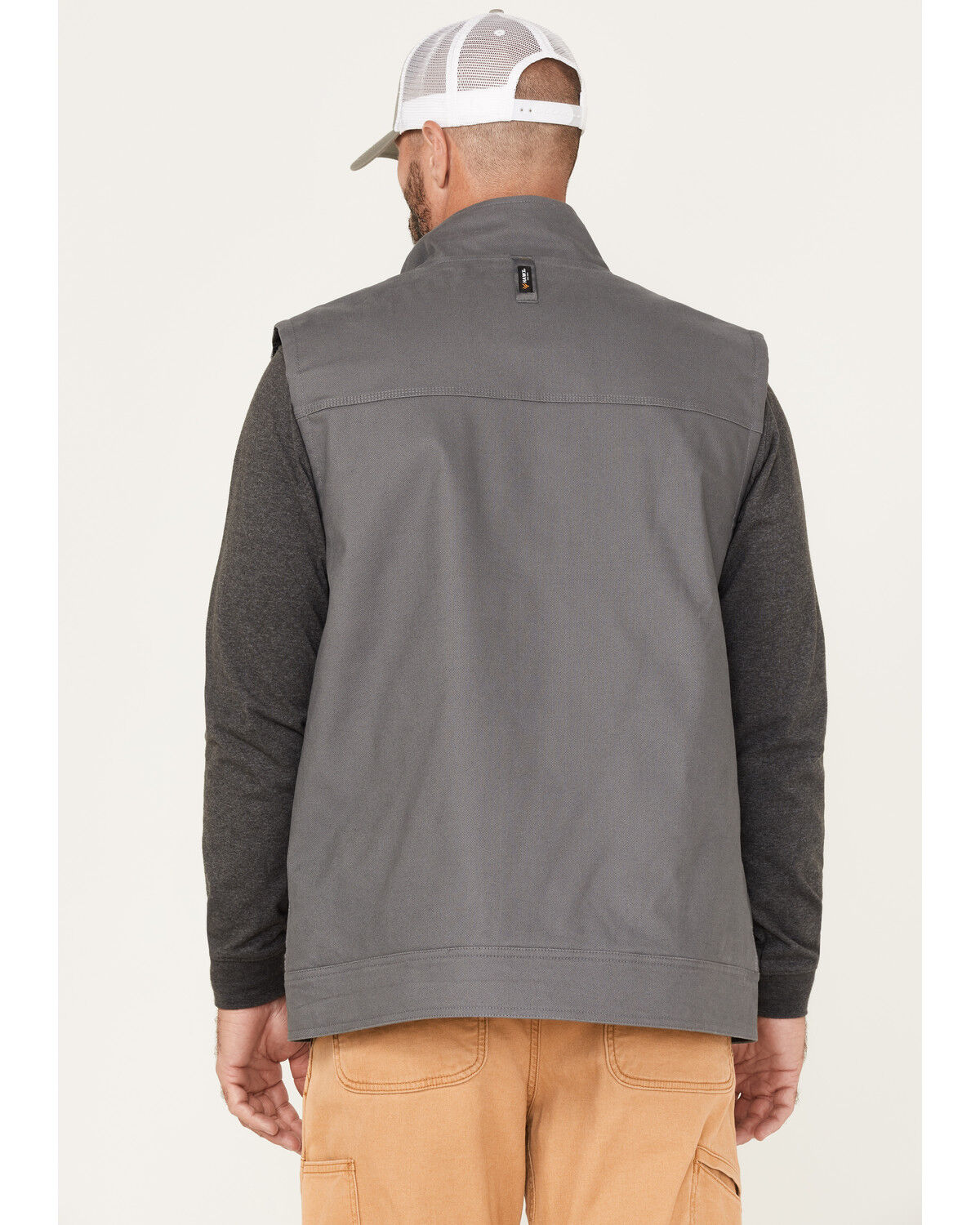 Image #4 - Hawx Men's Canvas Insulated Extreme Cold Work Vest, Charcoal, hi-res
