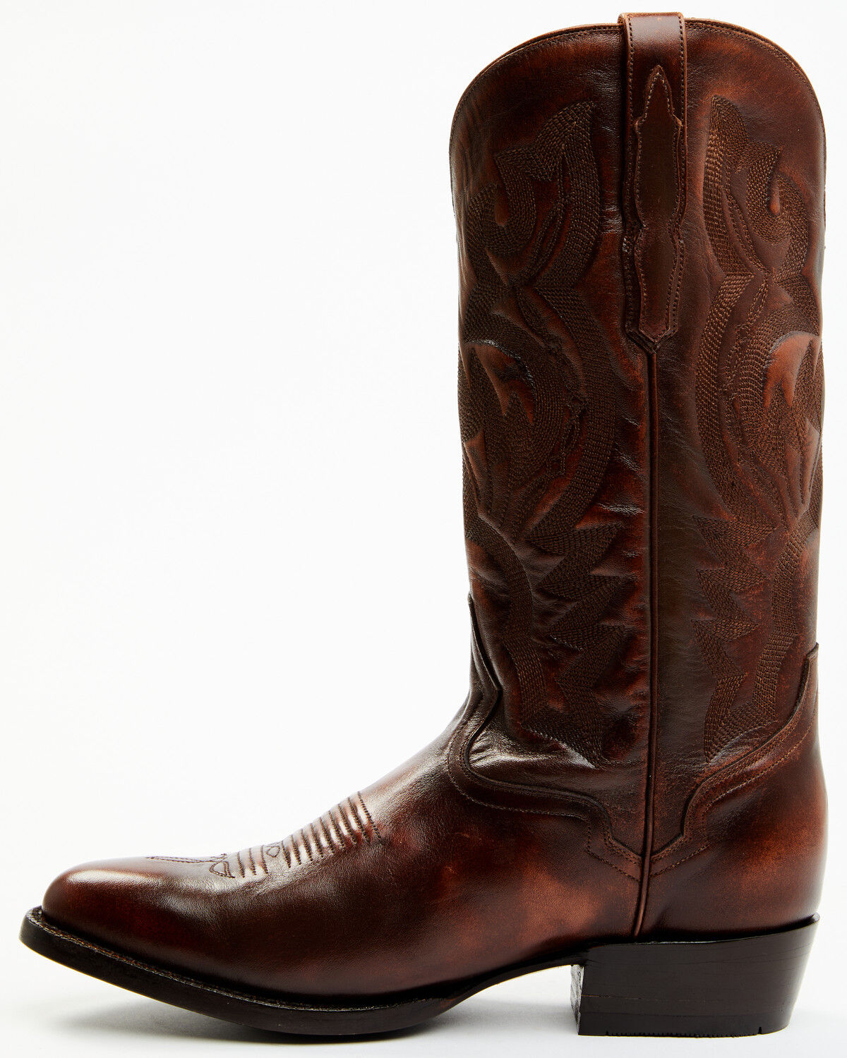 Image #3 - El Dorado Men's Calf Leather Western Boots - Round Toe, Tan, hi-res