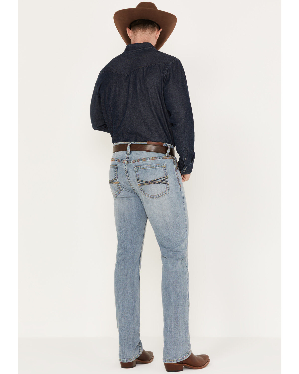 Image #3 - RANK 45® Men's Ambush Slim Straight Performance Stretch Denim Jeans, Light Wash, hi-res