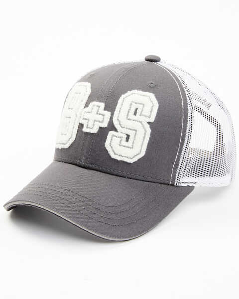 Brothers & Sons Men's Varsity Patch Baseball Cap, Grey, hi-res