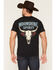Image #1 - Moonshine Spirit&reg; Men's Thorns & Horns Short Sleeve Graphic T-Shirt, Black, hi-res