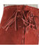 Scully Women's Suede Leather Fringe Skirt, Red, hi-res
