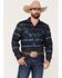 Image #1 - Rock & Roll Denim Men's Serape Knit Stripe Long Sleeve Button Down Shirt, Indigo, hi-res