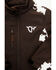 Image #2 - Cowgirl Hardware Toddler Girls' Cow Print Jacket, Chocolate, hi-res