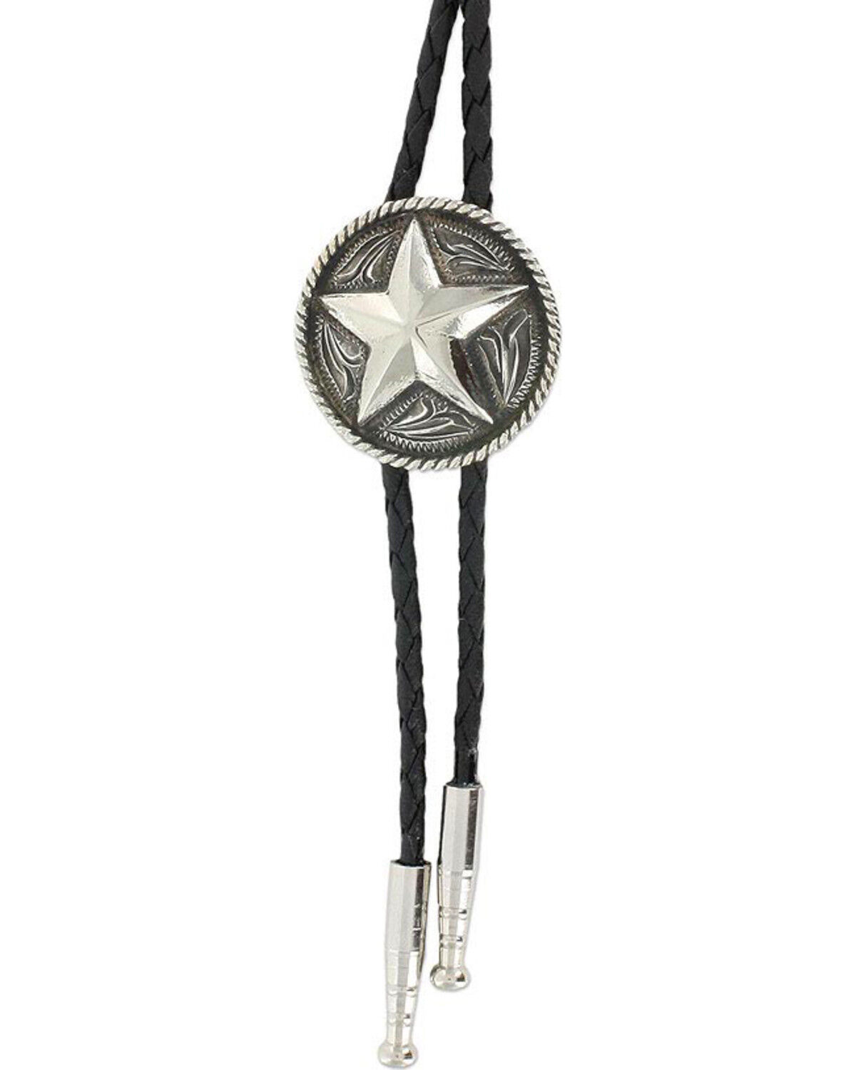 Image #2 - Cody James Men's Sheriff Star Bolo Tie, Silver, hi-res
