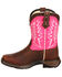 Image #3 - Durango Toddler Girls' Let Love Fly Western Boots - Square Toe, Brown, hi-res