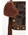 Image #1 - Shyanne Marlowe Tooled Leather Heart Coin Purse Bag Charm, Brown, hi-res