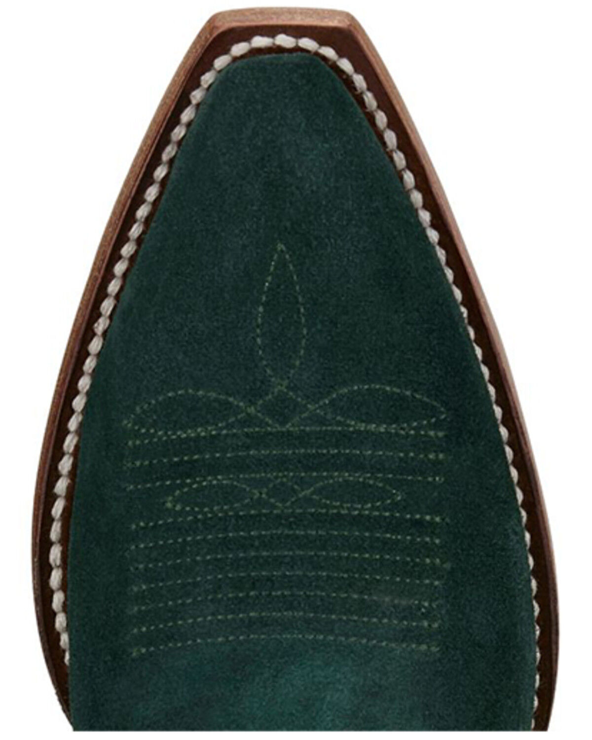 Image #6 - Tony Lama Women's Lea Suede Western Booties - Snip Toe, Green, hi-res