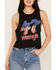 Image #3 - Wrangler Women's 47 Americana Festival Cropped Graphic Tank, Black, hi-res