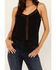 Image #3 - Idyllwind Women's Briarwick Jacquard Fringe And Lace Tank Top, Black, hi-res