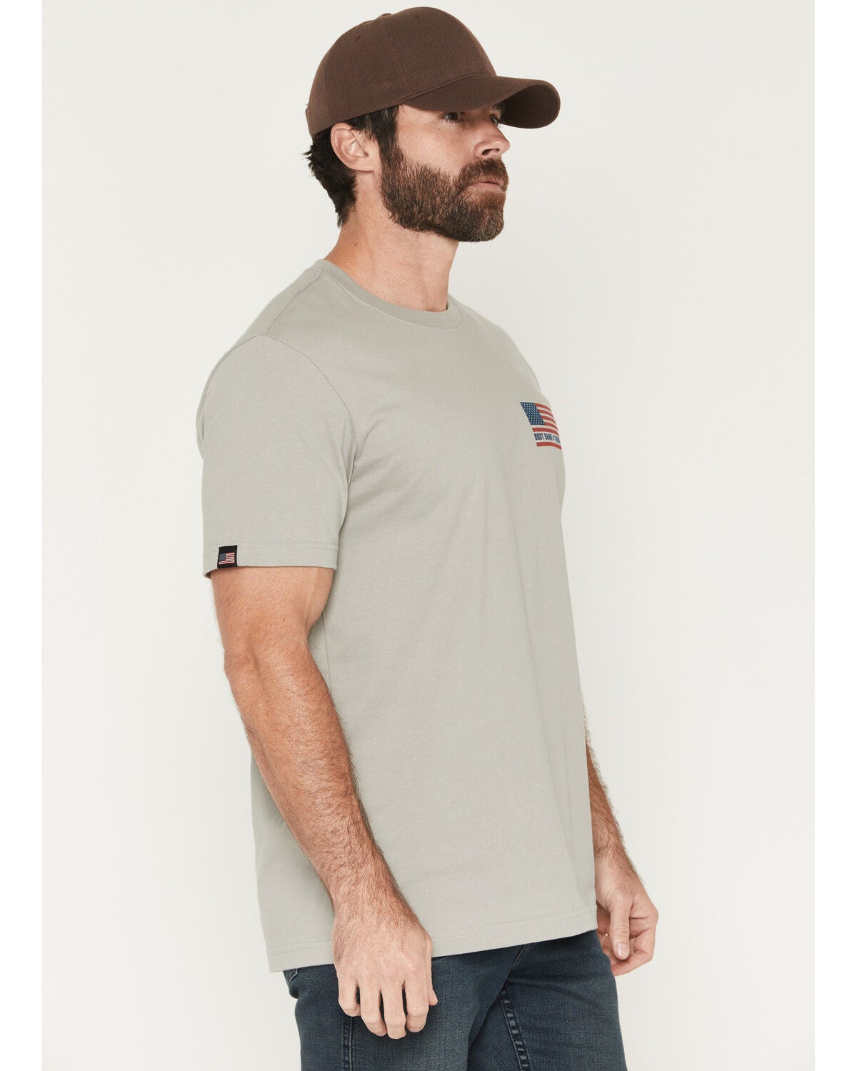Image #2 - Boot Barn X Thorogood Men's Workwear Short Sleeve Graphic T-Shirt, Silver, hi-res