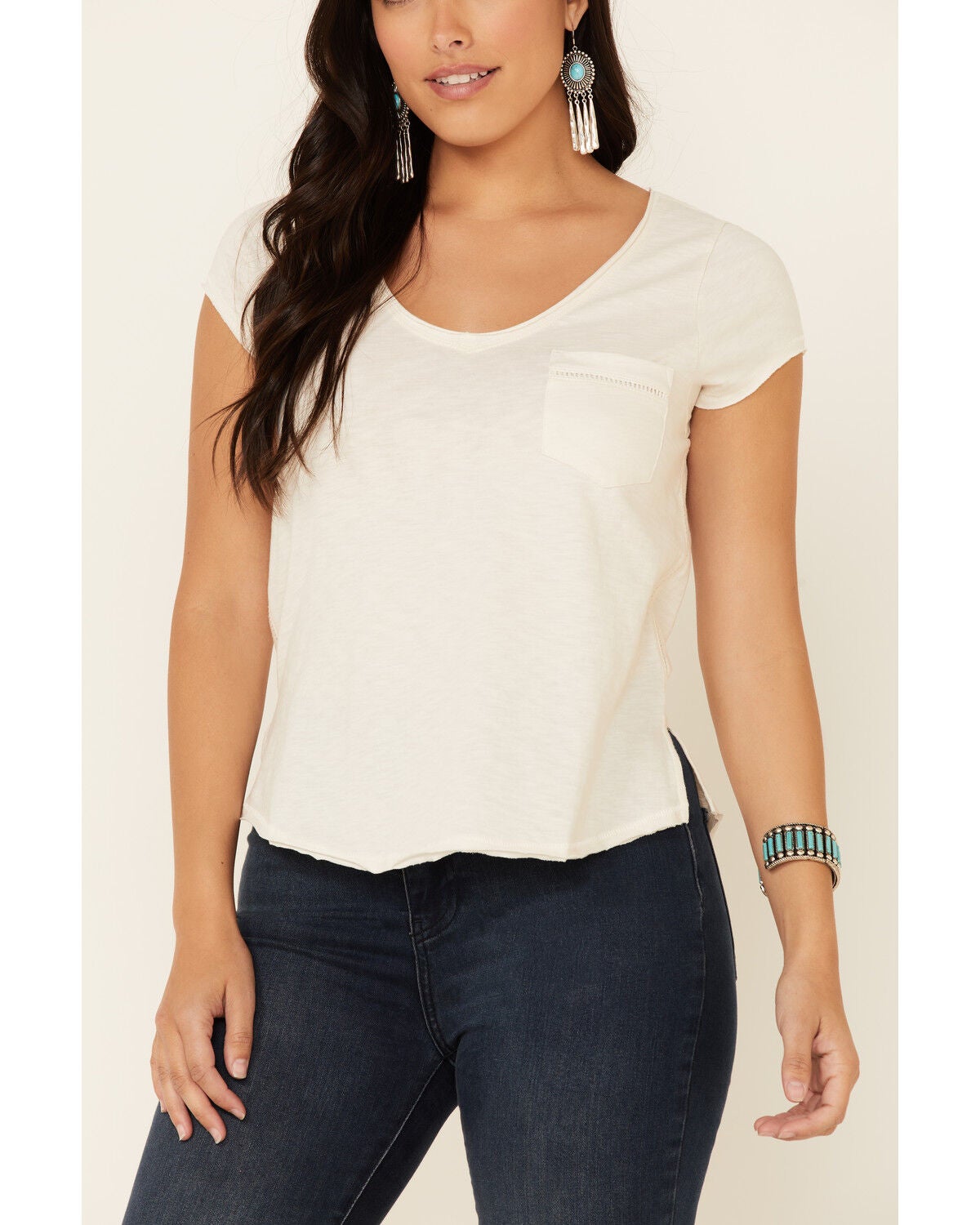 off white ladder tee