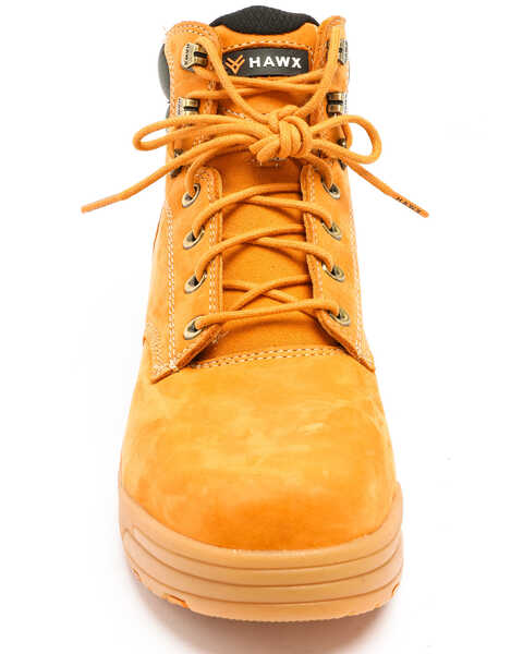 Hawx Men's Enforcer Lace-Up Work Boots - Composite Toe, Wheat, hi-res