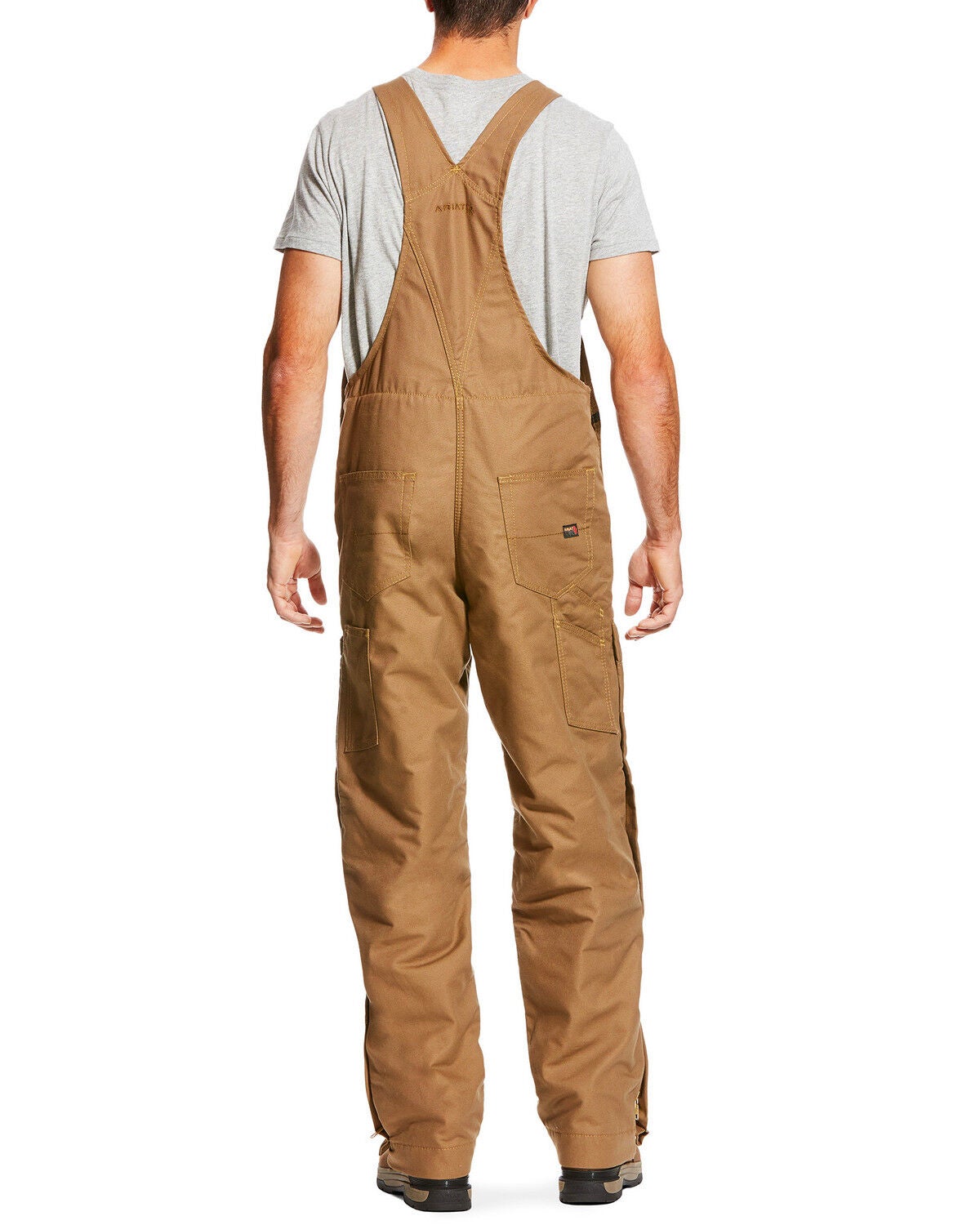 Image #2 - Ariat Men's FR Insulated Bib 2.0 Overalls, Beige/khaki, hi-res