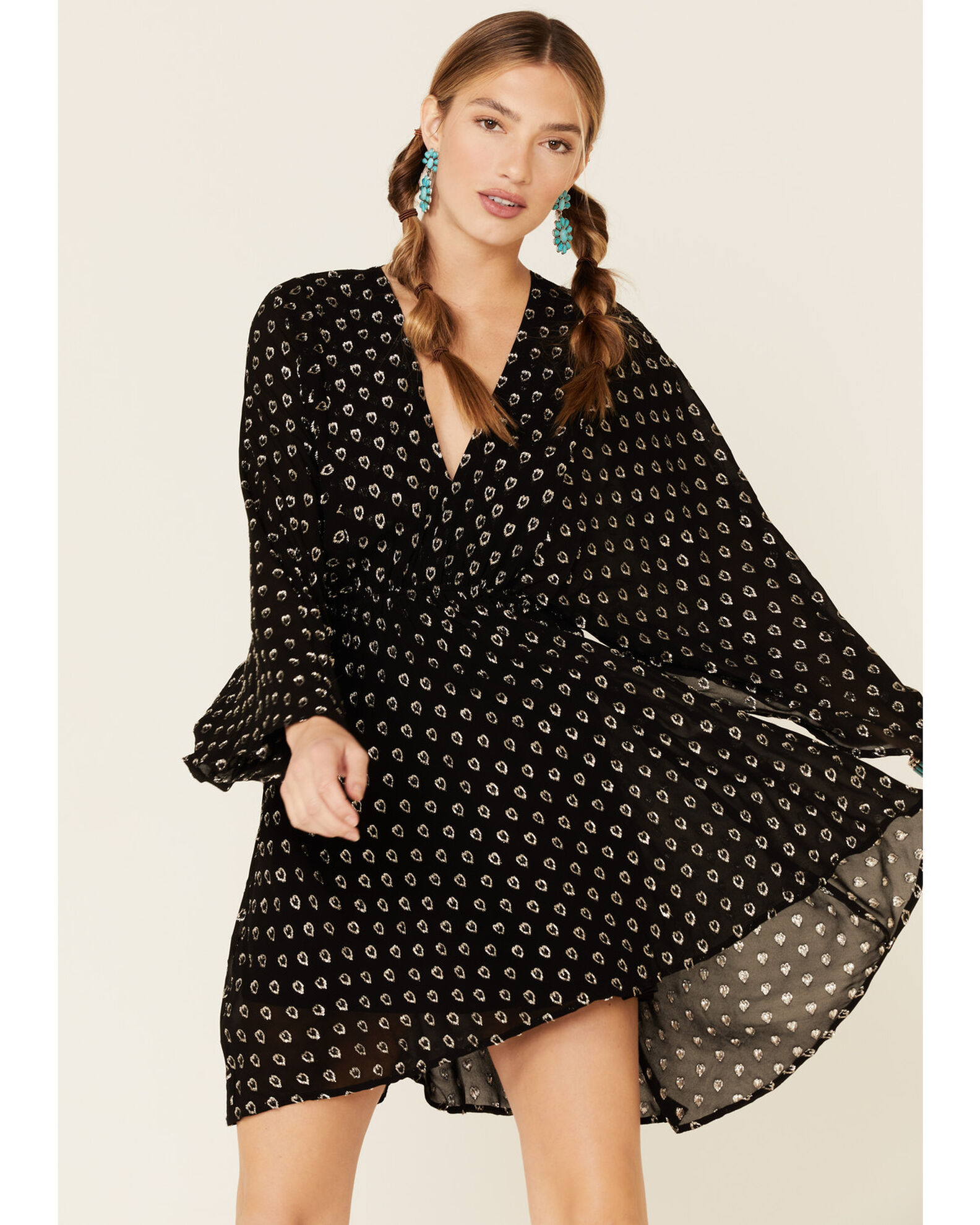 Band of gypsies wrap dress best sale