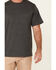 Hawx Men's Solid Charcoal Forge Short Sleeve Work Pocket T-Shirt - Tall , Charcoal, hi-res