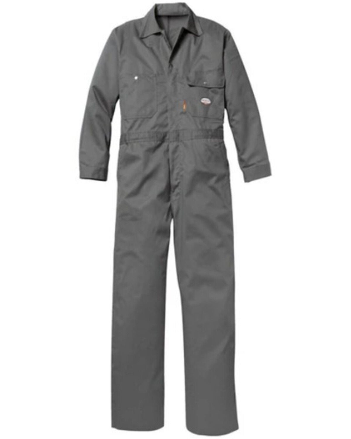 Image #1 - Rasco Men's FR Solid Twill Work Coveralls, Grey, hi-res
