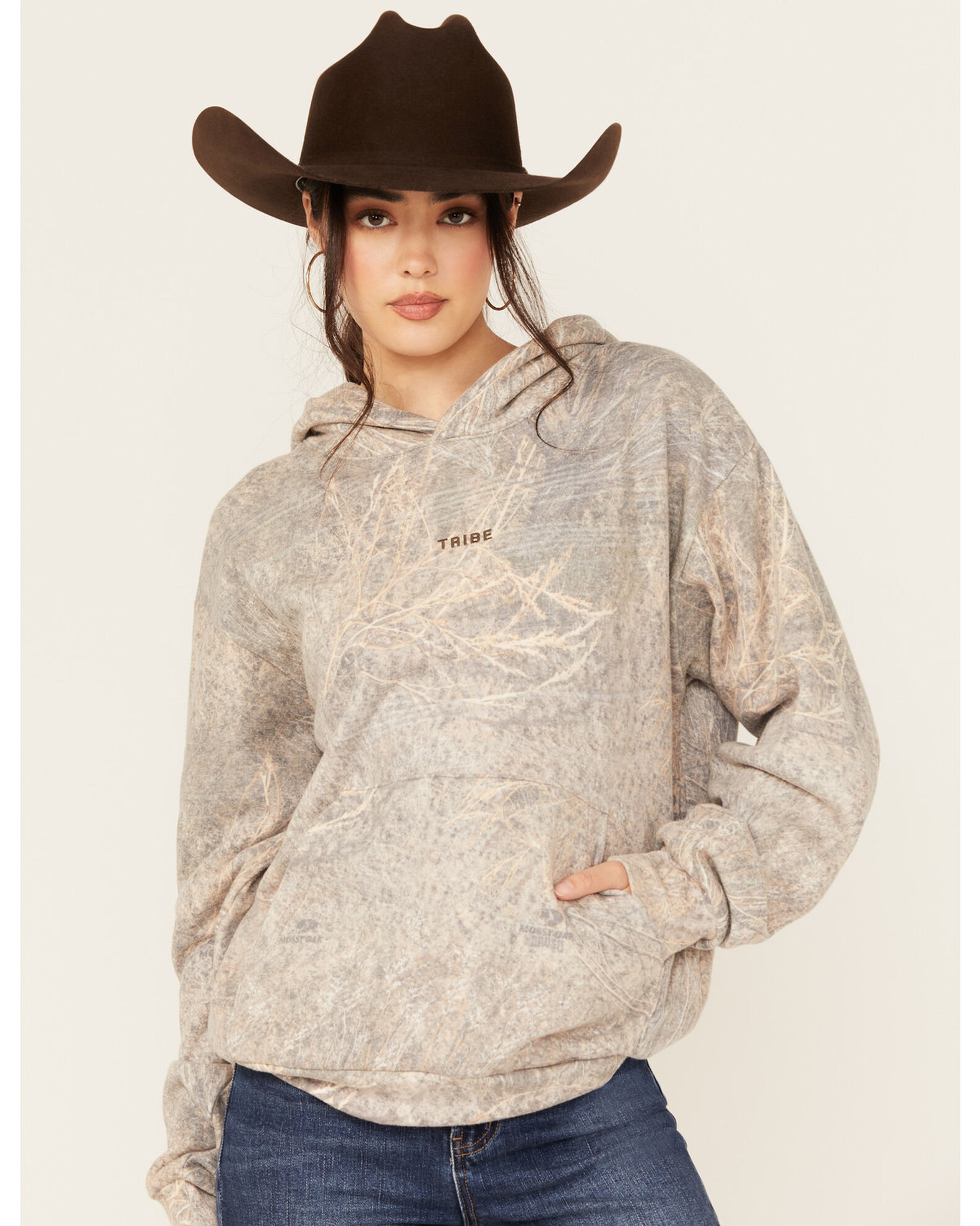 Camo print hoodie women's online