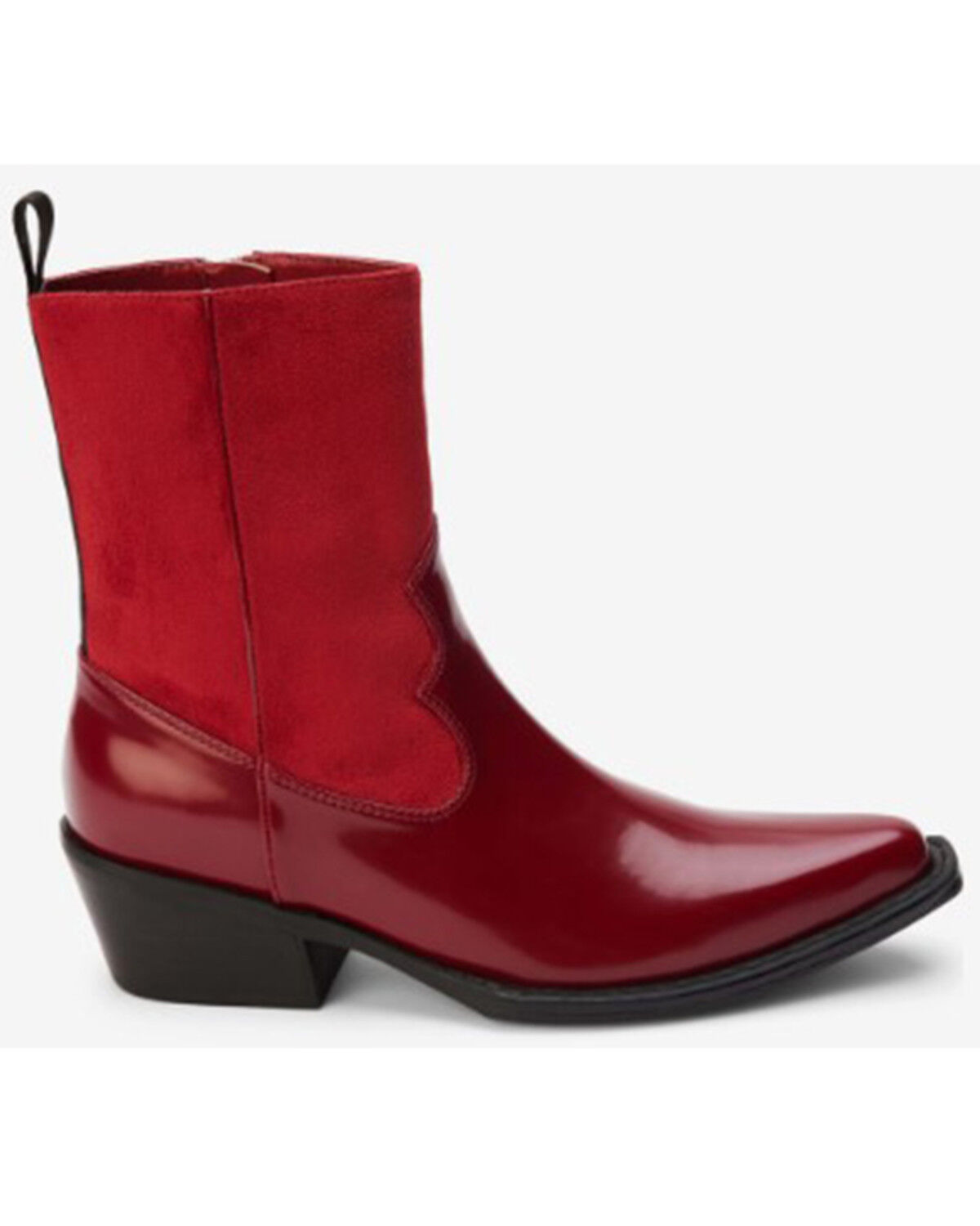 Image #2 - Matisse Women's Harriet Ankle Fashion Booties - Snip Toe, Burgundy, hi-res