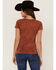 Image #3 - RANK 45® Women's Southwestern Burnout Henley Tee, , hi-res