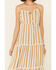 Image #3 - Angie Women's Stripe Tiered Maxi Dress, Mustard, hi-res