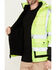Hawx Men's 3-In-1 Bomber Hi-Vis Reflective Work Jacket , Yellow, hi-res