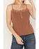 Image #3 - Idyllwind Women's Ella Texture Cable Tank Top, Brown, hi-res