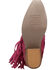 Image #7 - Dingo Girls' Wild Child Suede Fringe Western Boots - Snip Toe, Pink, hi-res