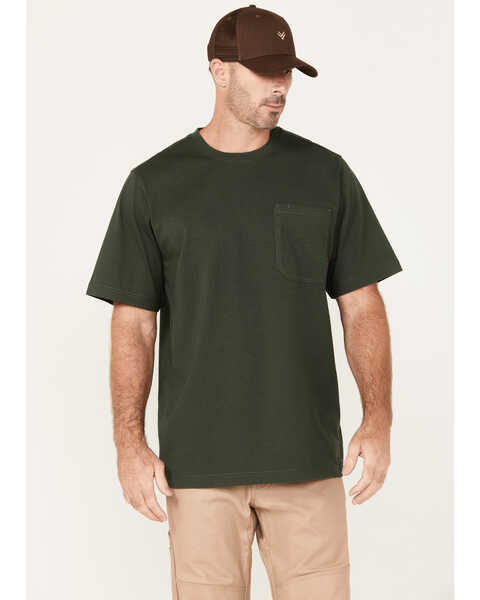 Hawx Men's Forge Short Sleeve Work T-Shirt, Moss Green, hi-res