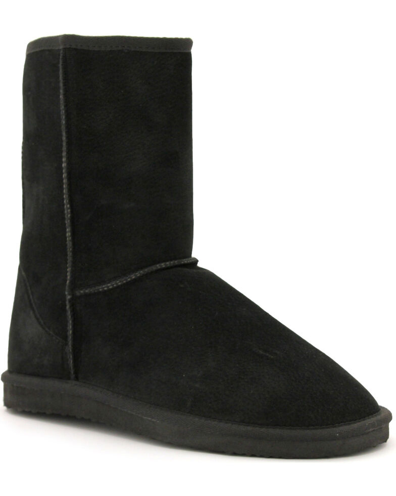 Lamo Footwear Women's 9" Classic Suede Boots, Black, hi-res
