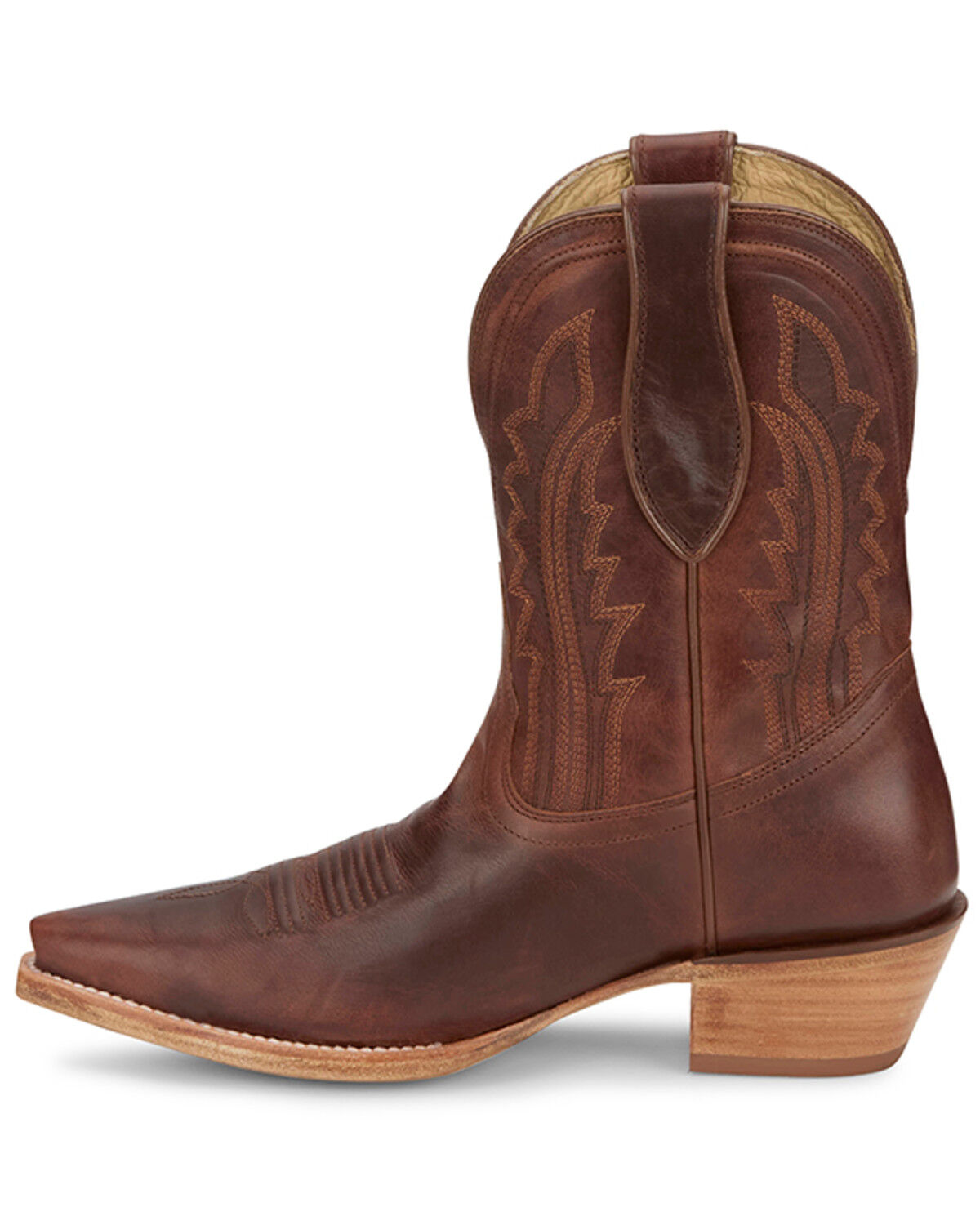 Image #3 - Tony Lama Women's Areli Western Booties - Snip Toe, Cognac, hi-res