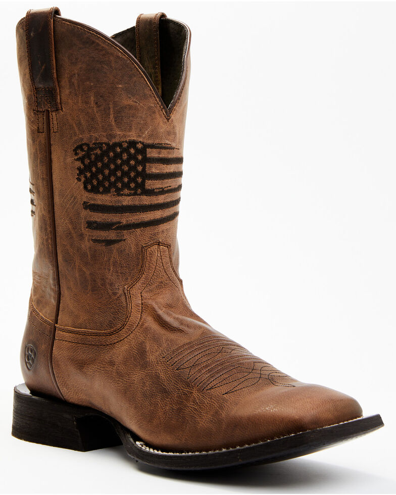 Ariat Men's Circuit Patriot Western Boots Square Toe Country Outfitter