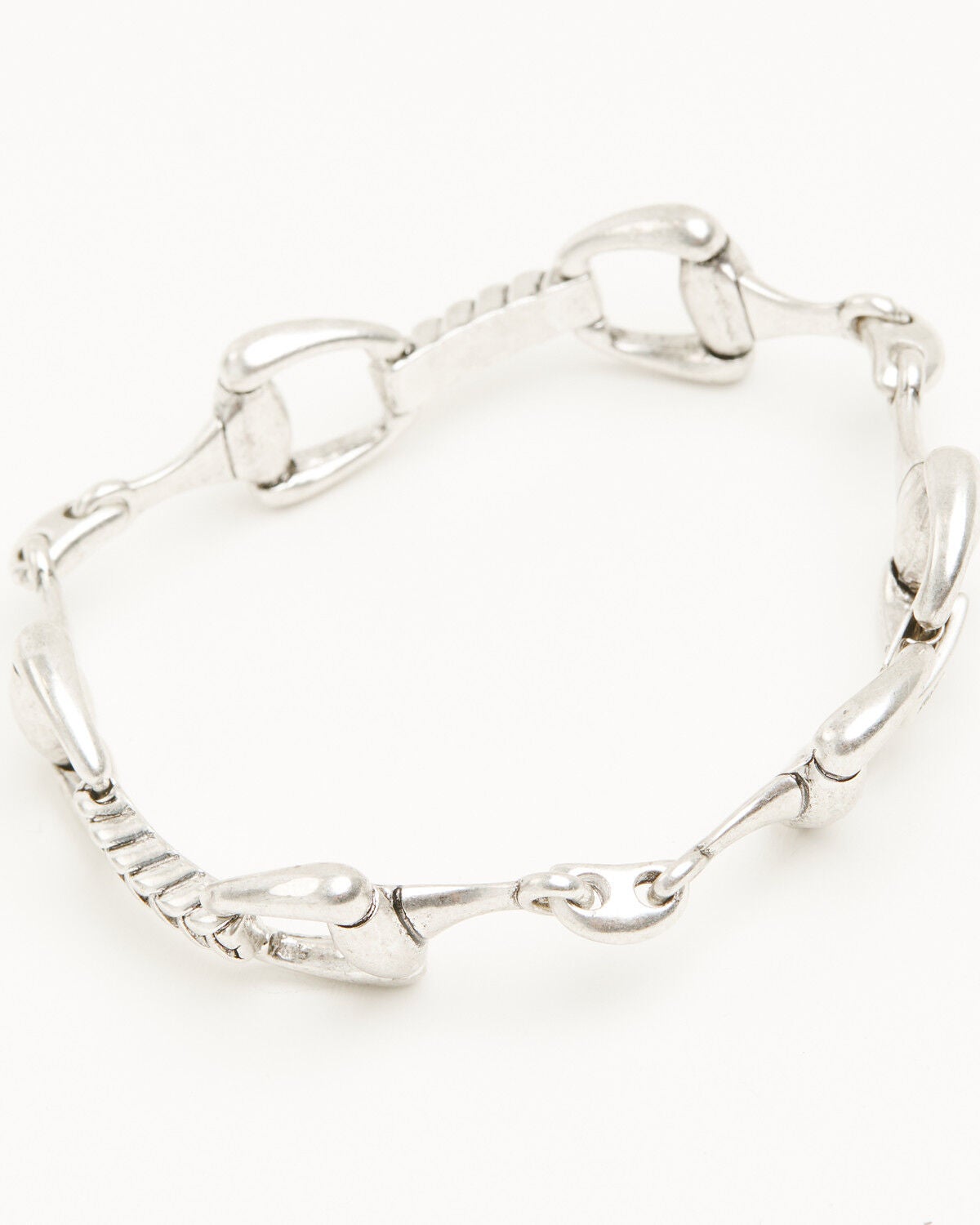 Image #2 - Lainey Wilson Women's Horse Bit Chain Link Bracelet, Silver, hi-res