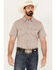 Image #1 - Cody James Men's Micro Paisley Print Short Sleeve Snap Western Shirt, , hi-res