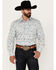 Image #1 - Rough Stock by Panhandle Men's Novelty Print Long Sleeve Snap Western Shirt, Grey, hi-res
