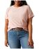 Image #1 - Ariat Women's Camo Logo Short Sleeve Graphic Tee - Plus, Pink, hi-res