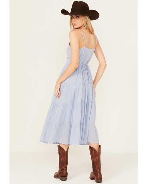 Image #4 - Bila Women's Windsor Tier Midi Dress, Light Blue, hi-res