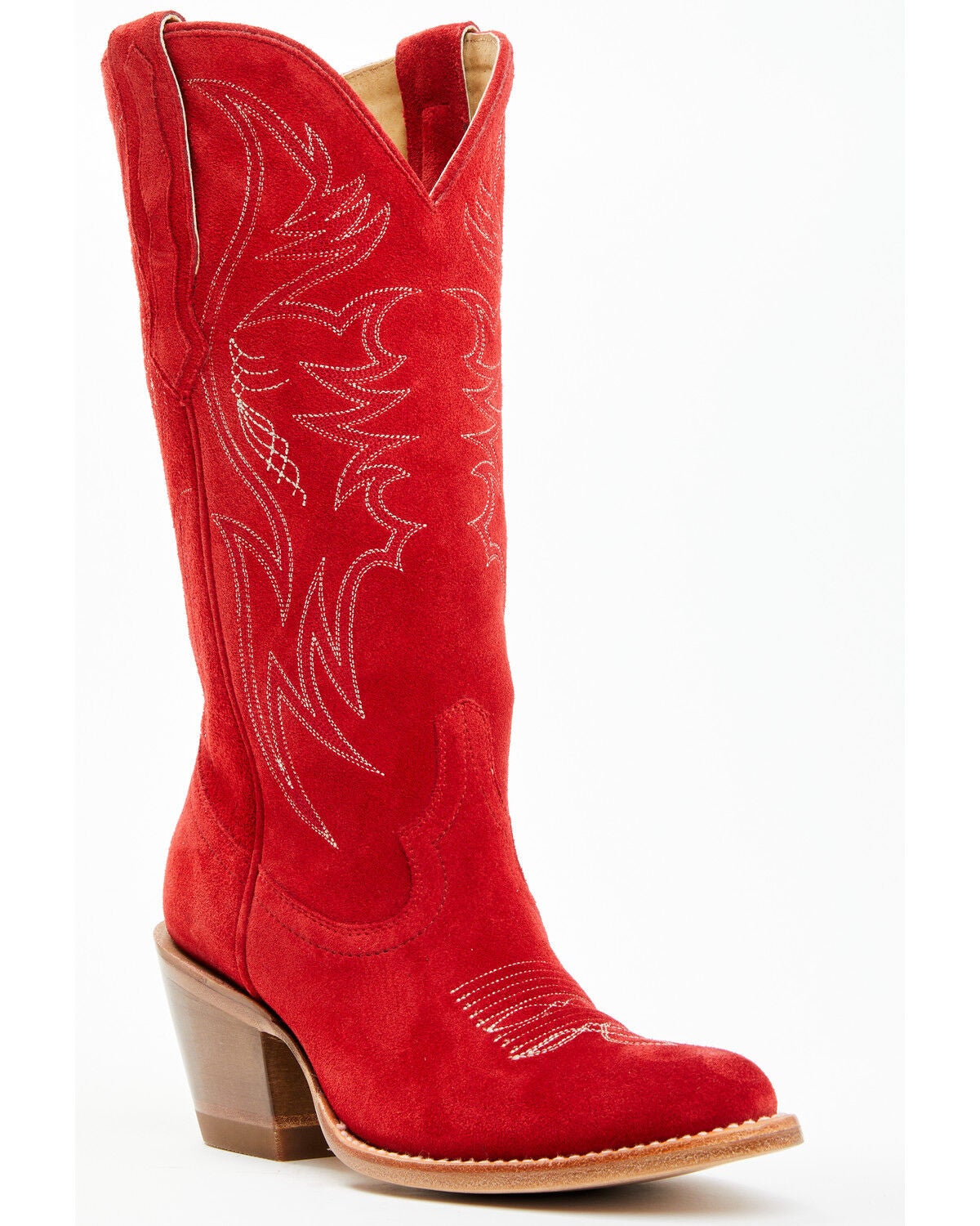 Idyllwind Women's Charmed Life Suede Western Boots - Round Toe, Cherry, hi-res