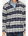 Image #3 - Hooey Men's Bear Southwestern Print Fleece 1/4 Zip Pullover, Navy, hi-res