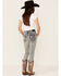Image #4 - Silver Little Girls' Tammy Bleach Wash Bootcut Jeans , Blue, hi-res