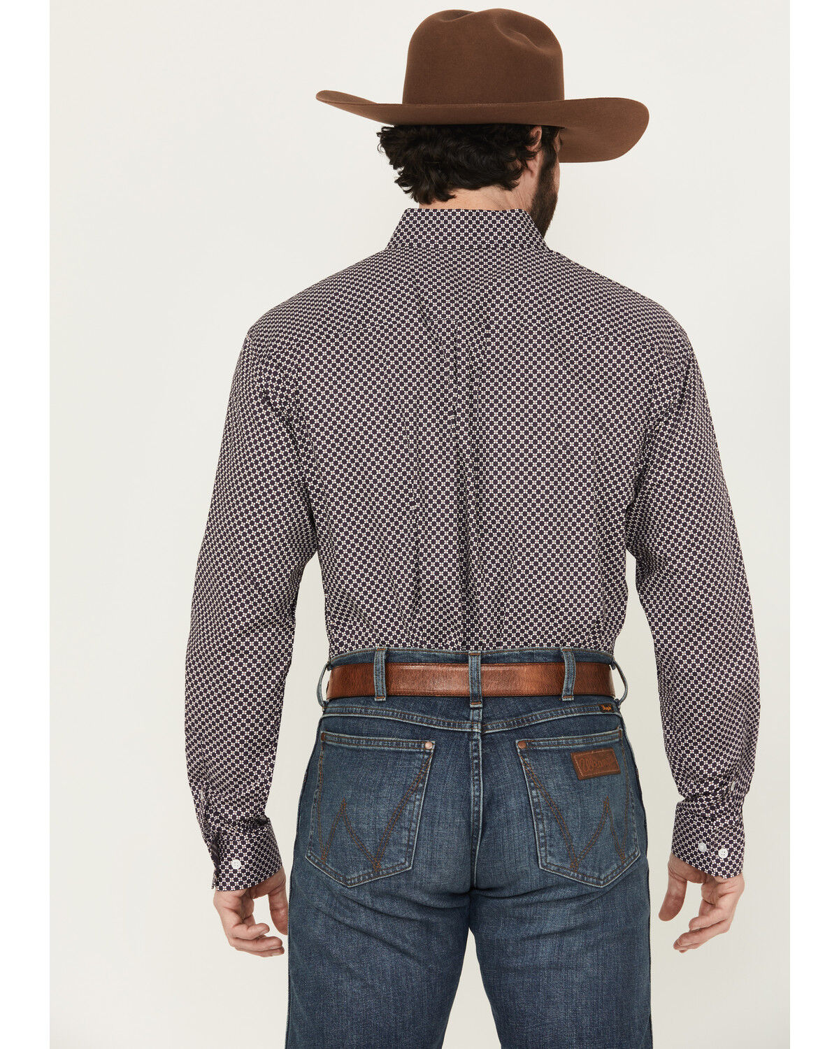 Image #4 - Cinch Men's Floral Print Long Sleeve Button-Down Stretch Western Shirt, Purple, hi-res