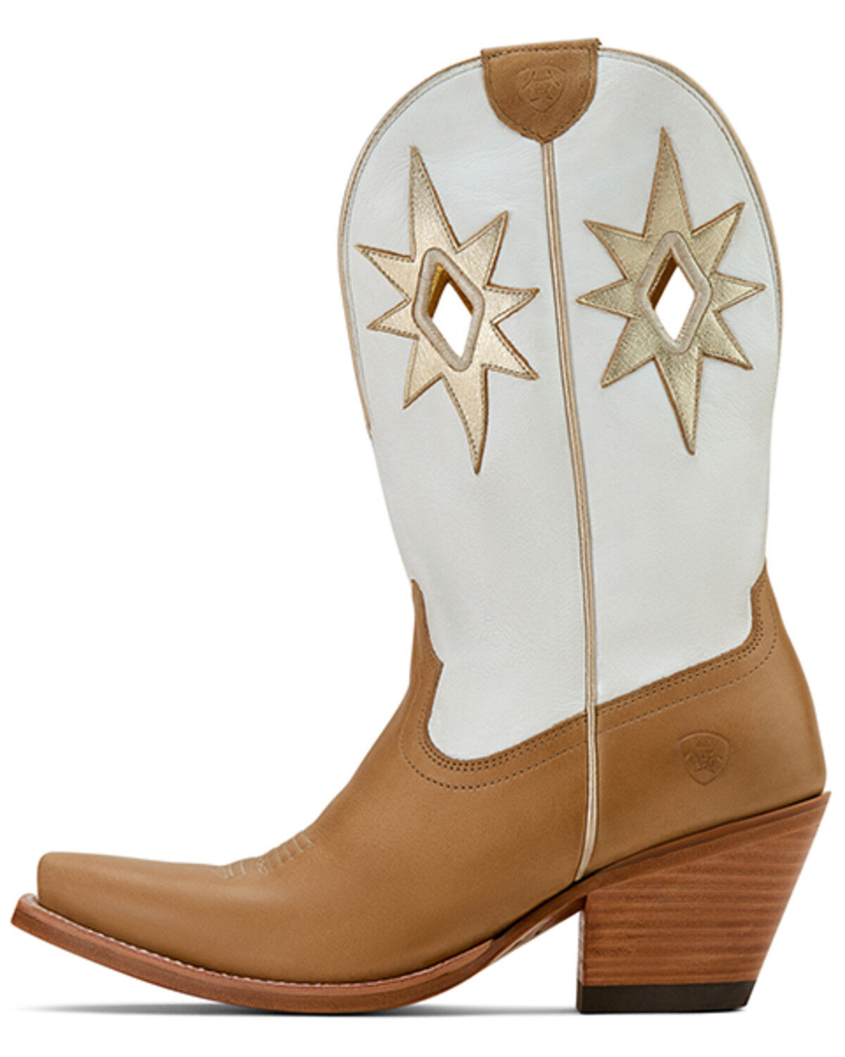 Image #2 - Ariat Women's Starlight Western Boots - Snip Toe, Tan, hi-res