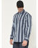 Image #2 - Ariat Men's FR Carlton Striped Long Sleeve Snap Work Shirt, Navy, hi-res