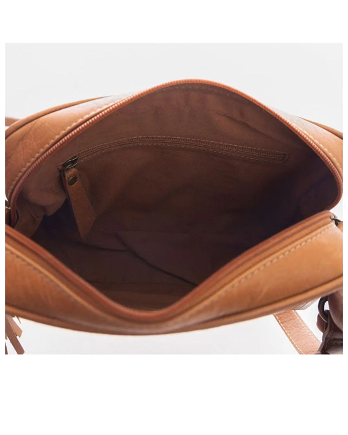 Image #4 - Myra Bag Women's Age Of The Steer Hand Tooled Crossbody Bag, Brown, hi-res