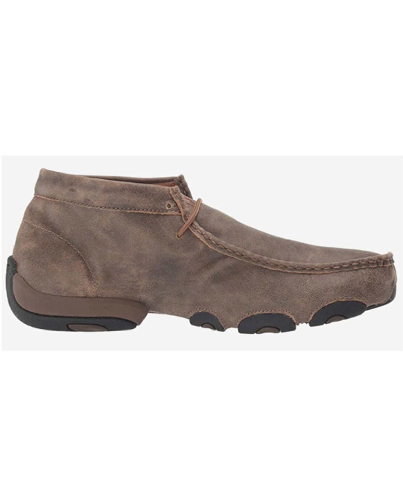 Image #2 - Twisted X Bomber Leather Lace-Up Driving Moccasins, Distressed, hi-res