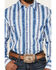 Image #3 - Wrangler Men's Checotah Southwestern Print Long Sleeve Snap Western Shirt, Blue, hi-res