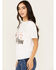 Image #2 - Bohemian Cowgirl Women's Cowgirls Live On Short Sleeve Cropped Graphic Tee, White, hi-res